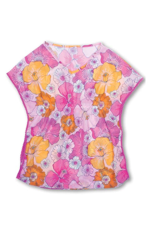 Kids' Blooming Hibiscus Caftan Dress (Toddler, Little Kid & Big Kid)
