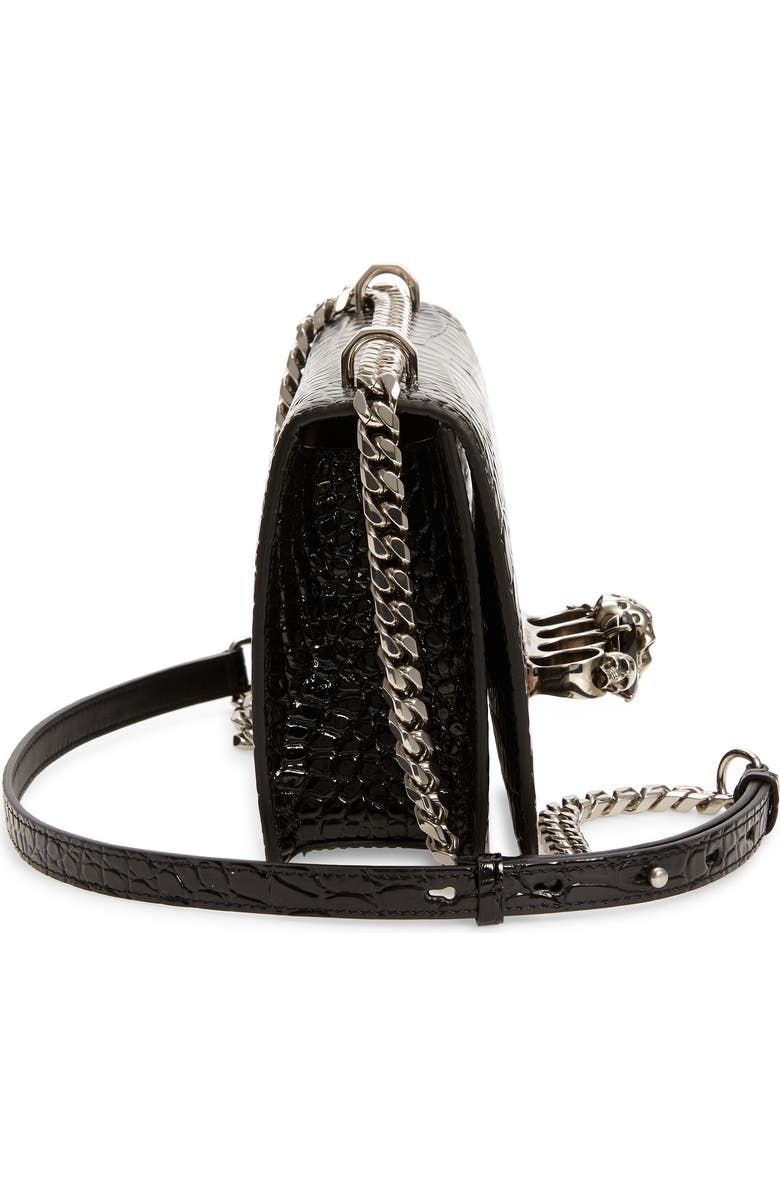 McQueen Alexander McQueen Jewelled Croc Embossed, Alternate, color,