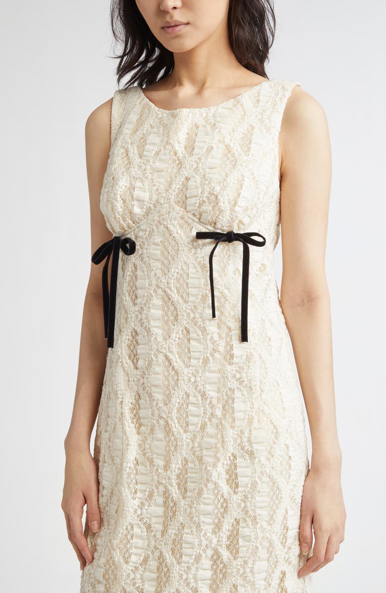 Meruert Tolegen Sculpted Lace Midi Dress, Alternate, color, 