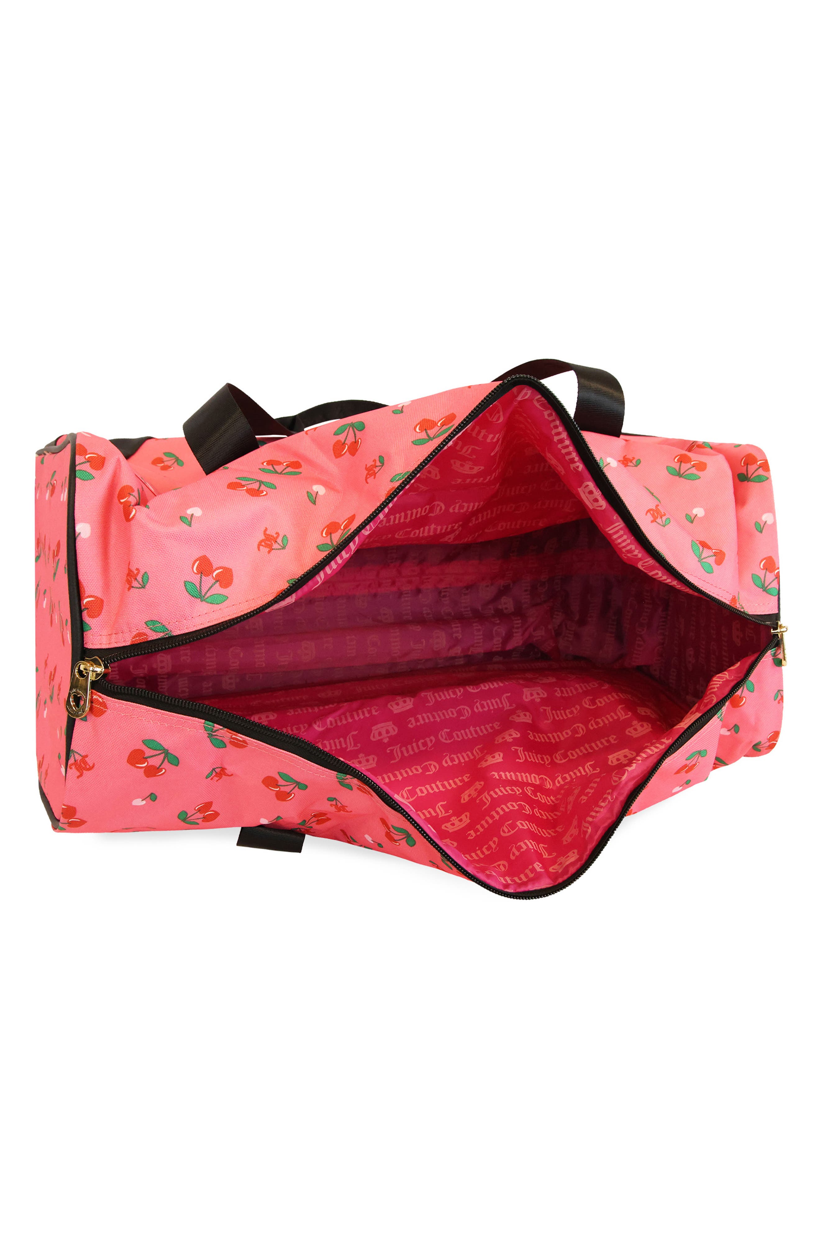 Jada Rolling Duffle Bag, Alternate, color, PINK LEMONADE/ CHERRY