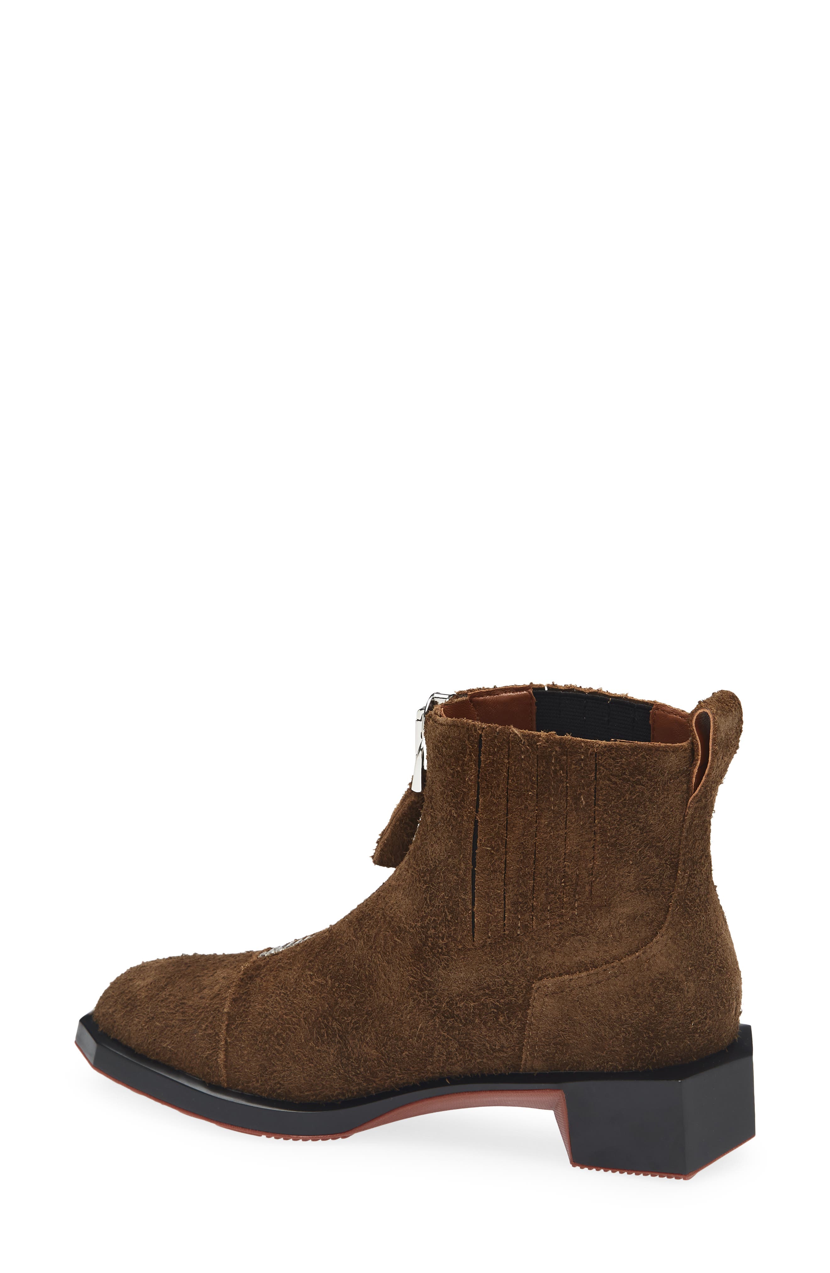 Forma Zin Leather Bootie, Alternate, color, CHOCOLATE