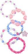 Capelli New York Kids' 5-Pack Beaded Stretch Bracelets