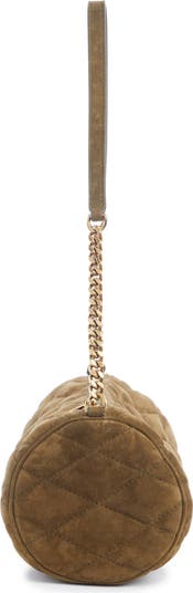 Saint Laurent Small Sade Quilted Suede Tube Bag | Nordstrom