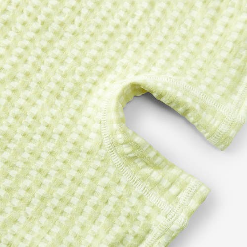 Milkbarn Zipper Shortall Swimsuit In Green