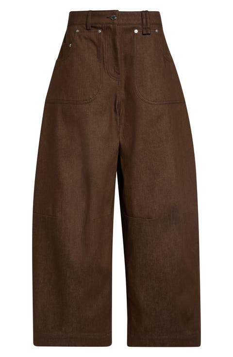 Utility Curve Wide Leg Jeans