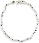 Caputo & Co. Men's Bar & Bead Bracelet
