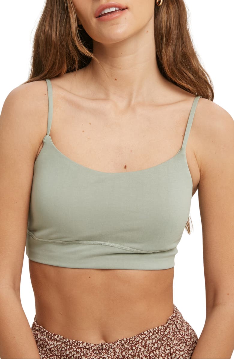 WISHLIST Bralette, Main, color, Sage
