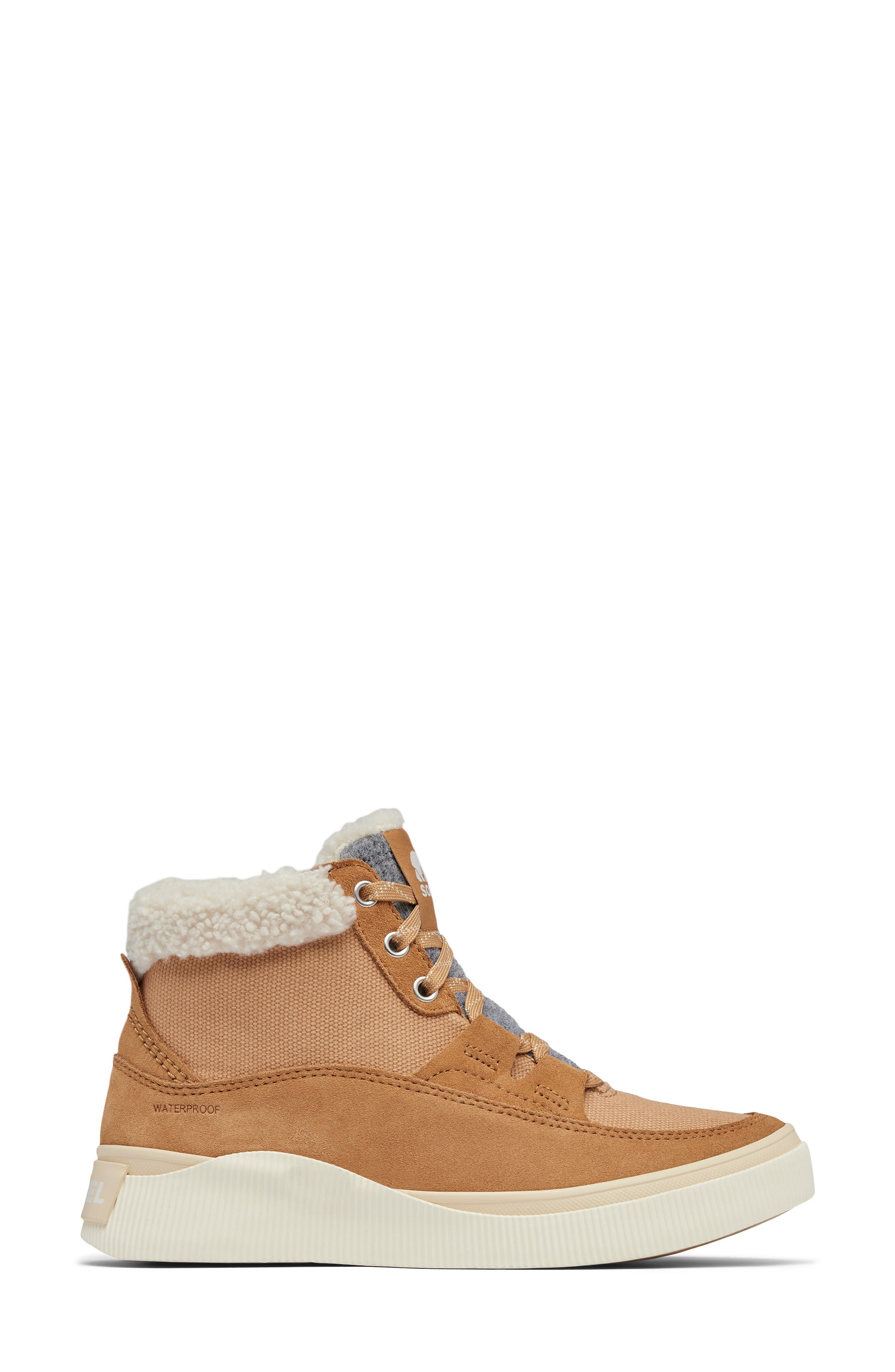 SOREL Out N About IV Waterproof Sneaker, Alternate, color, Tawny Buff/ Honey White
