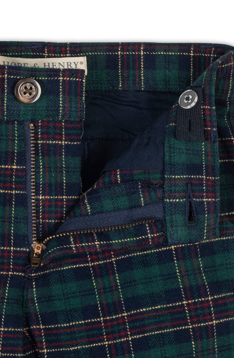 Hope & Henry Organic Brushed Suit Pant, Alternate, color, Scottish Suit Plaid