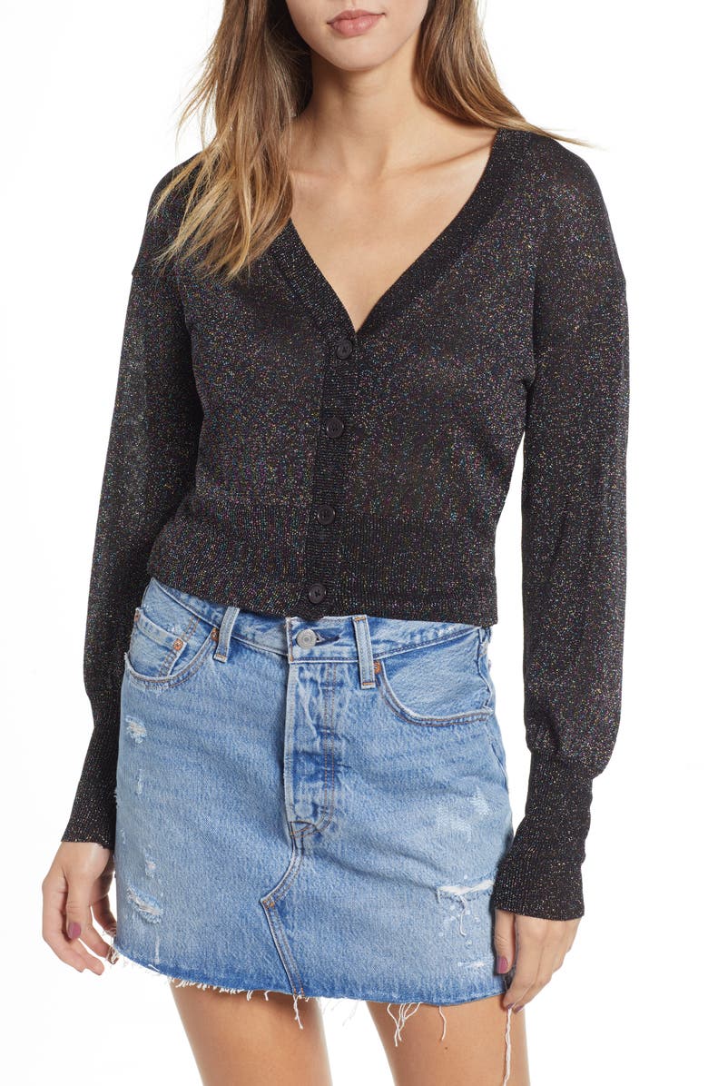 Leith Metallic Cardigan, Main, color, 