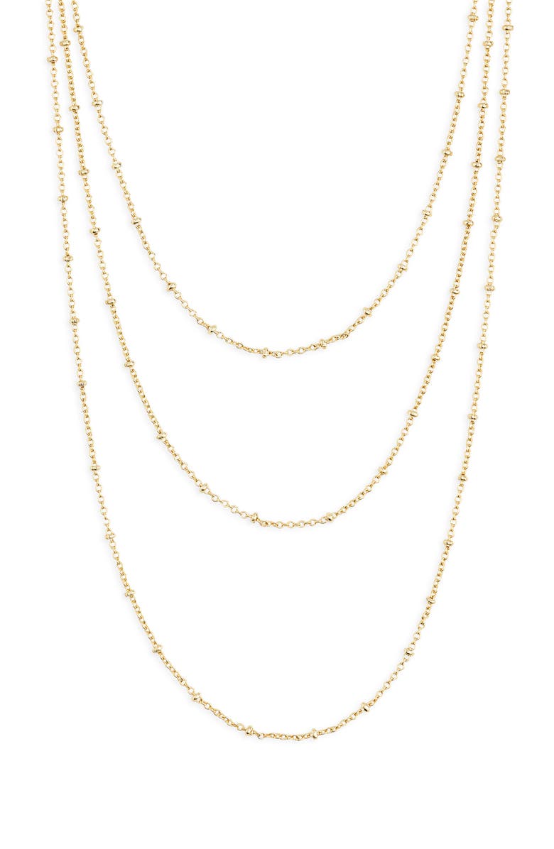 Nordstrom Triple Wrap Necklace, Main, color, Gold