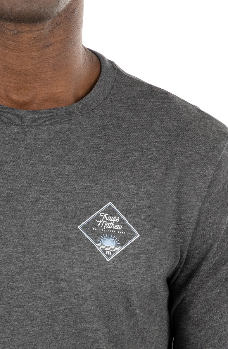 TravisMathew Crosstrail Logo Long Sleeve Graphic Tee, Alternate, color,