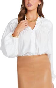 Bishop + Young Pintuck Detail Blouse