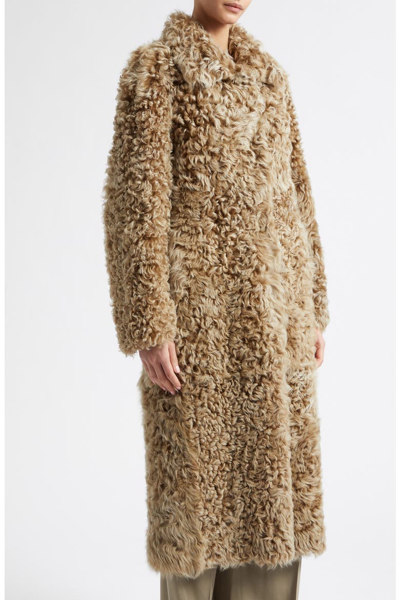Genuine Shearling Coat, Alternate, color, OLIVE