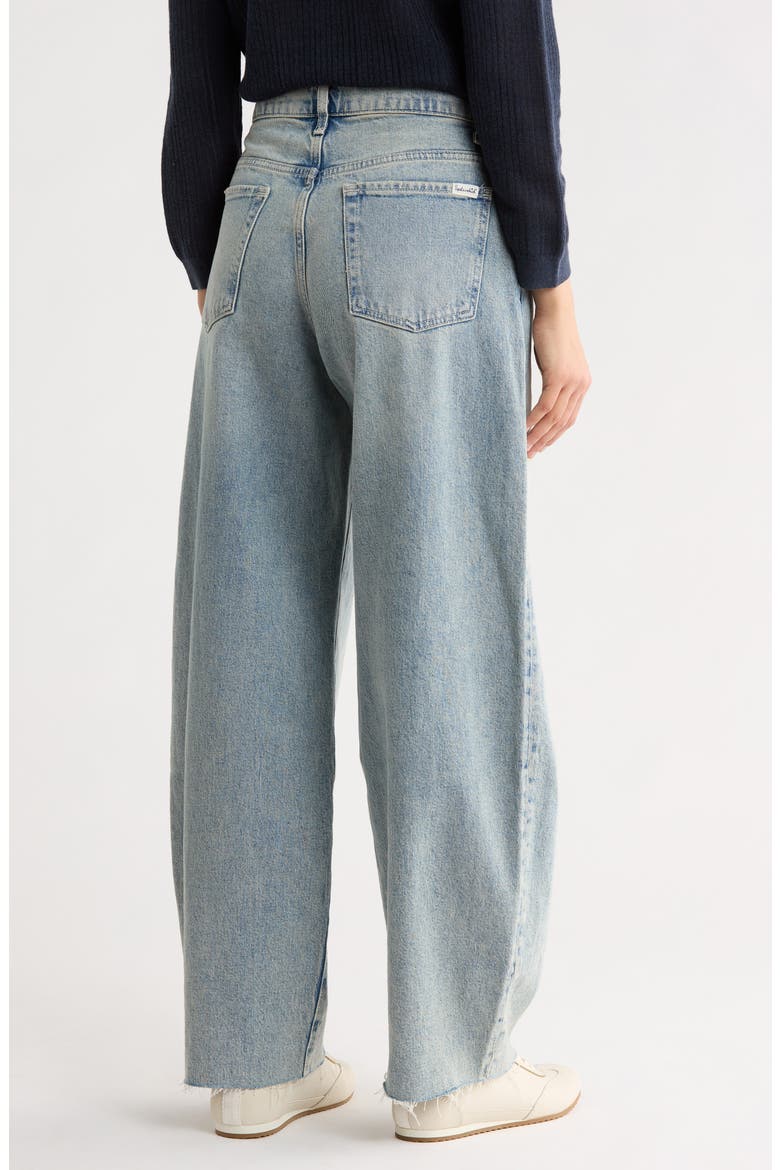 Carson Horseshoe Barrel Jeans, Alternate, color, SERENADE LIGHT WASH BLUE