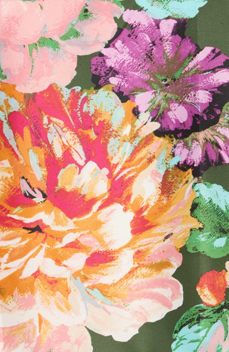 Vince Camuto Moody Botanical Scarf, Alternate, color, Olive Multi