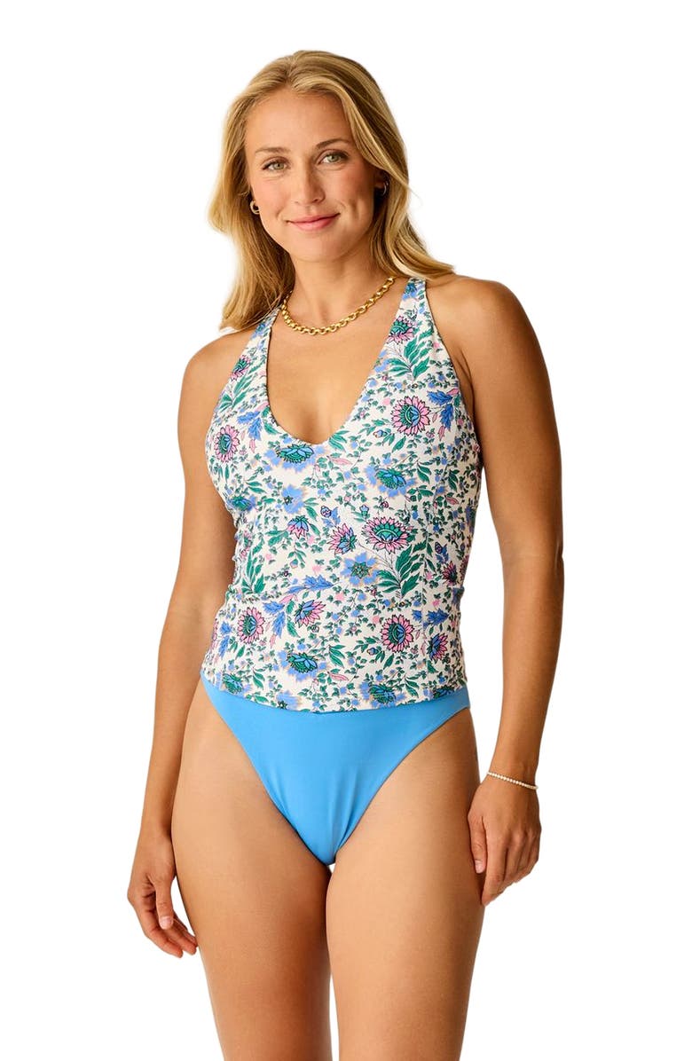 Carve Designs Serenity Compression Tankini, Main, color, Cloud Multifloral