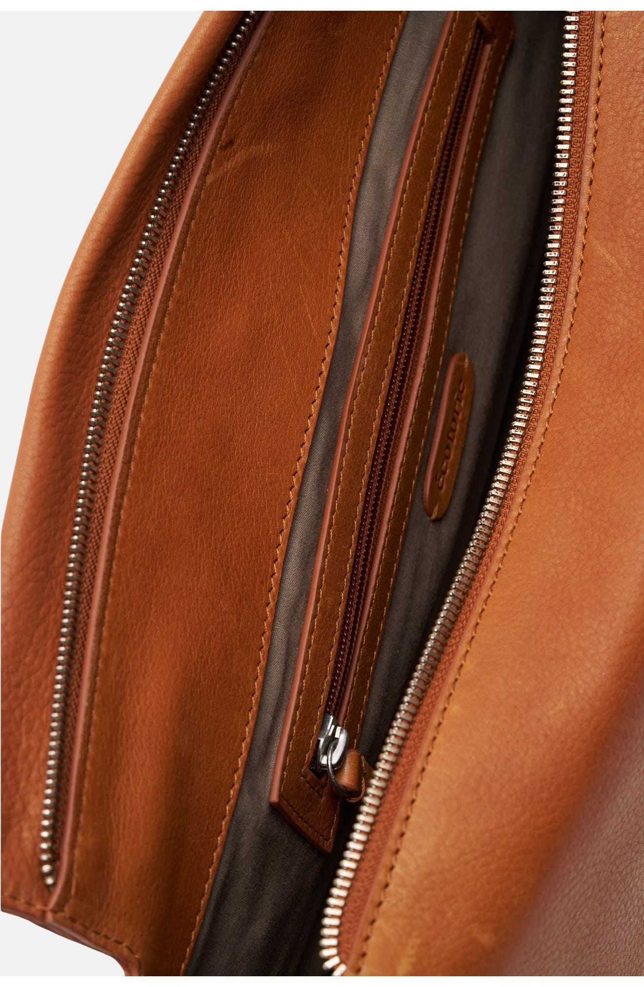 Dora Leather Crossbody Bag, Alternate, color, COGNAC