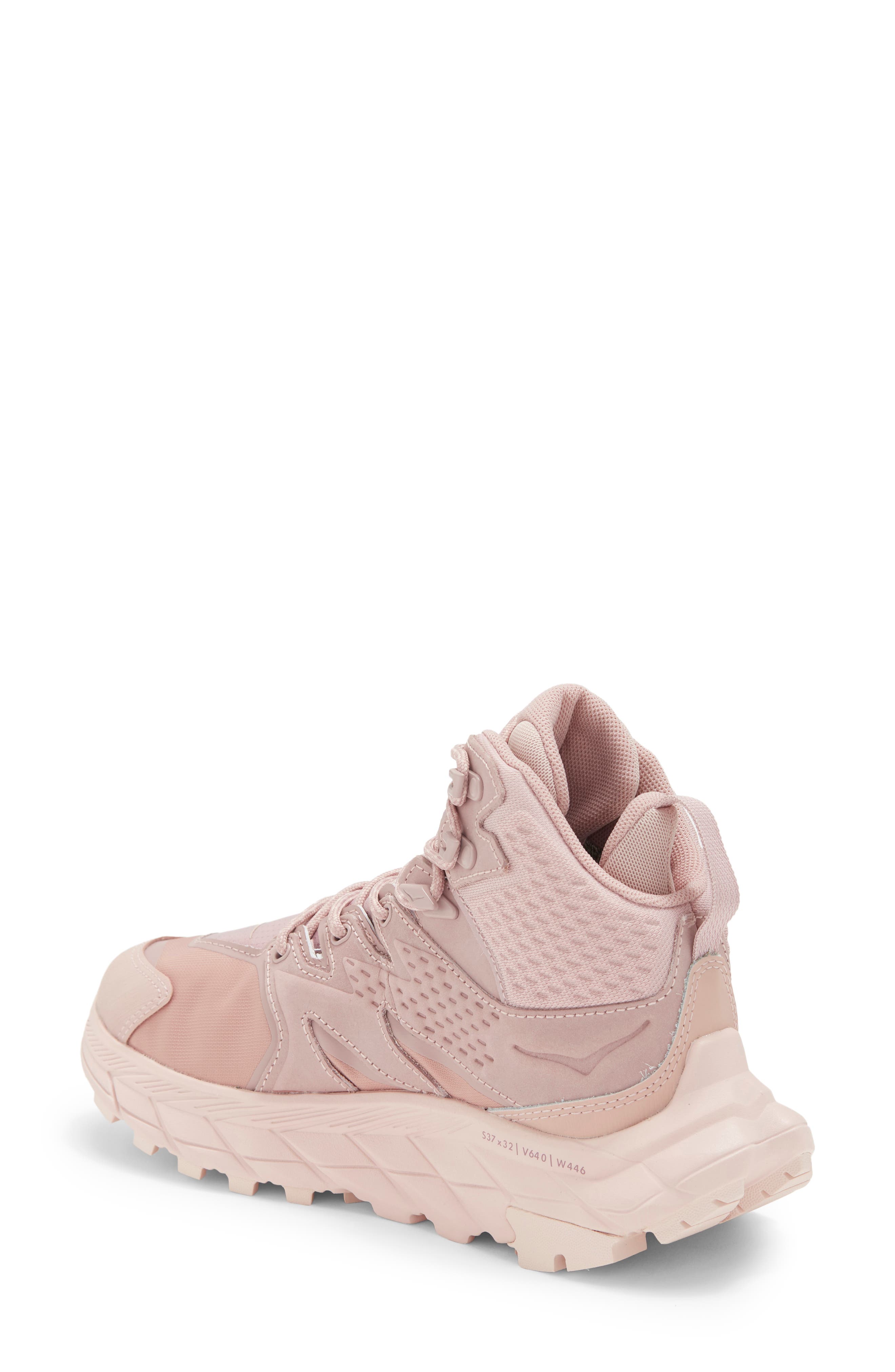 HOKA Anacapa Mid Gore-Tex<sup>®</sup> Waterproof Hiking Shoe, Alternate, color, Pale Mauve / Peach Whip