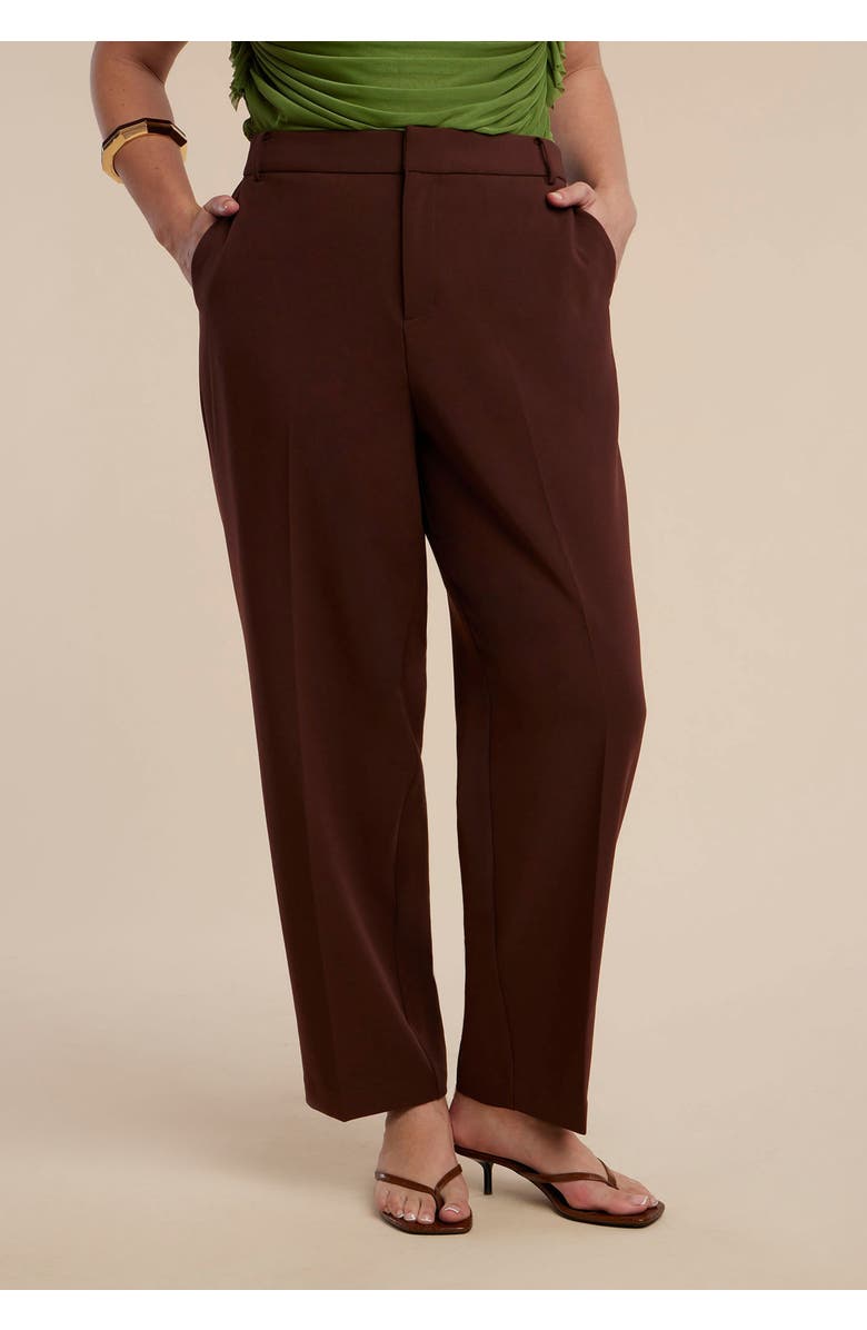ELOQUII The 365 Straight Leg Pant, Alternate, color, Chicory Coffee