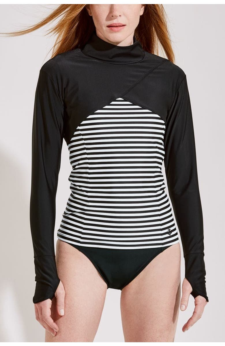Coolibar Women's Swim Shrug - UPF 50+ Sun Protection - Kaycos, Main, color, Black