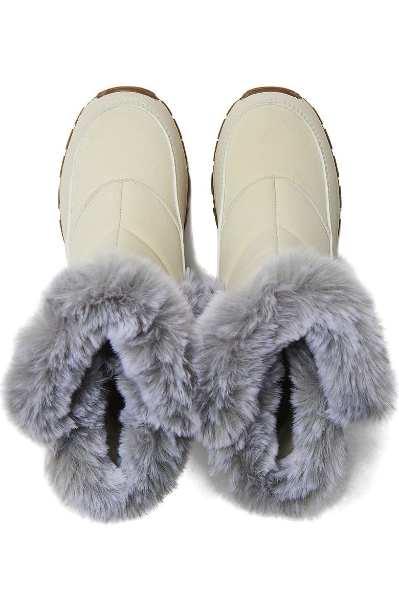 Lands' End Expedition Faux Fur Waterproof Puffer Snow Boots, Alternate, color, Whisper White