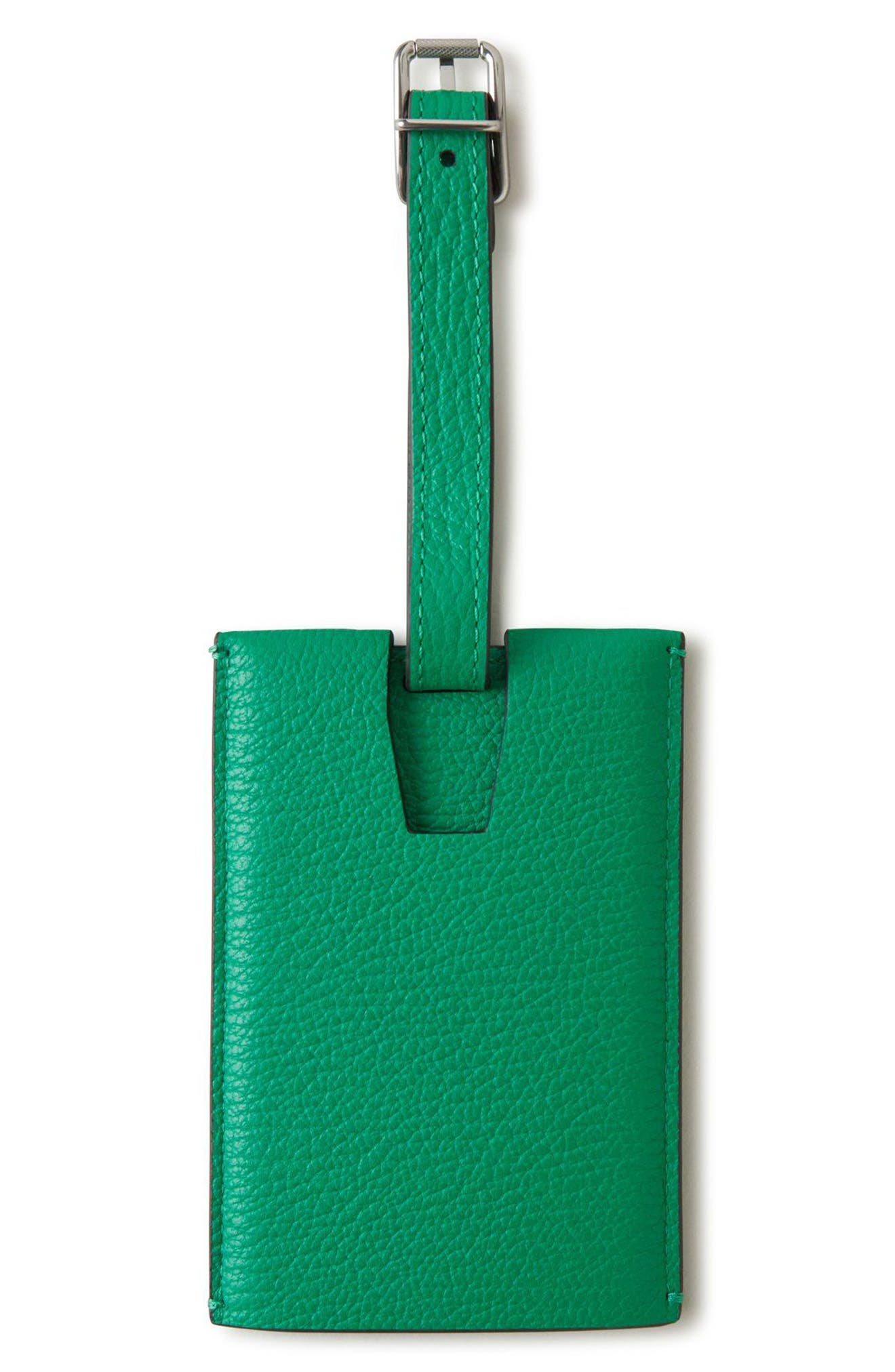 Mulberry Leather Luggage Tag, Alternate, color, 