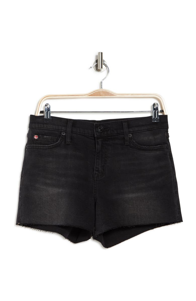Hudson Jeans Gracie Mid Rise Raw Hem Denim Shorts, Alternate, color, 