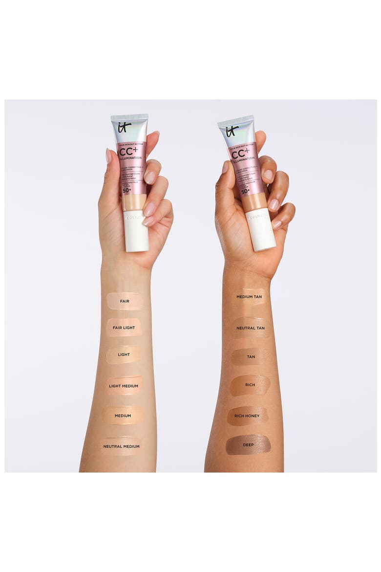 CC+ Cream Illumination SPF 50+ Full Coverage Cream Corrector & Serum, Alternate, color, LIGHT