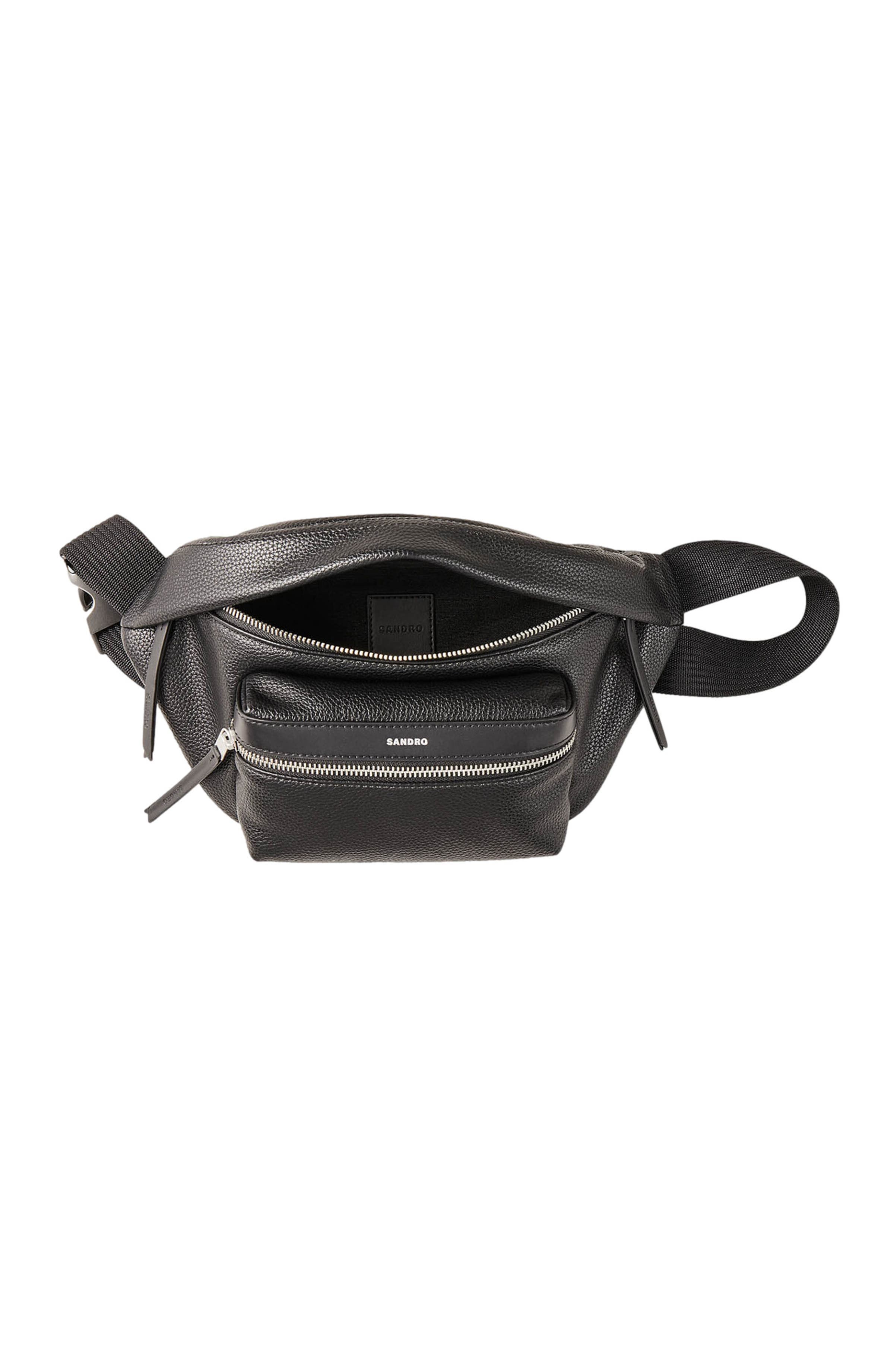 SANDRO Belt bag, Alternate, color, Black