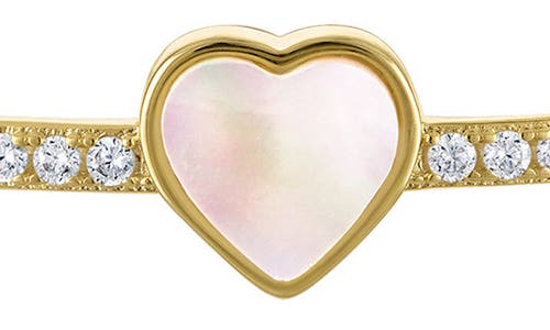 Fzn Kids' Cubic Zirconia Heart Bracelet In Gold