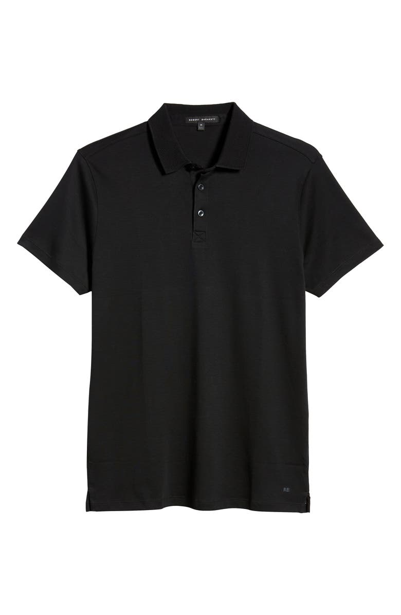 Robert Barakett Men's Georgia Pima Cotton Polo, Alternate, color, Black