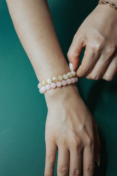 Seree Manifest Collection Abundance Yellow Crystal Beaded Bracelet
