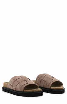 Randal Woven Leather Slide Sandal