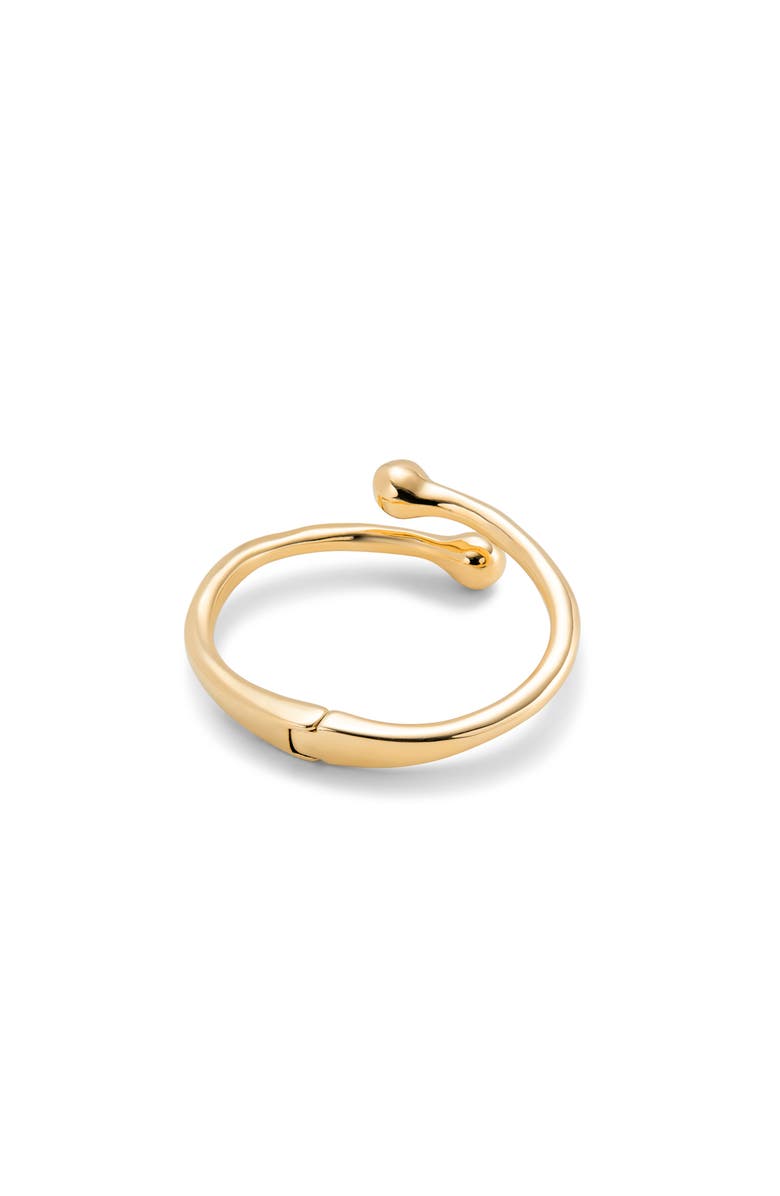 UNODE50 Rigid Bangle with Inner Spring, Alternate, color, Gold