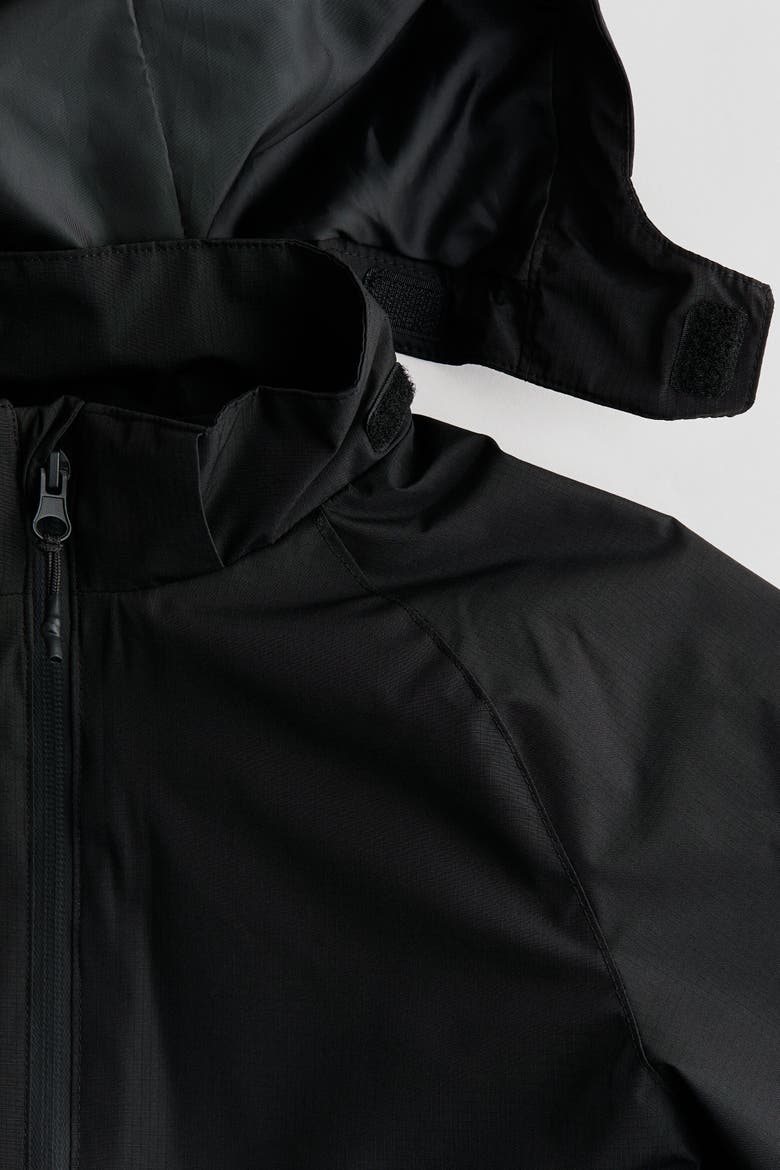 Water-repellent Shell Jacket, Alternate, color, Black