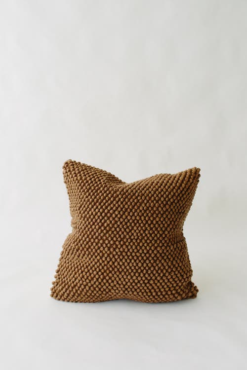 Loom Imports Nub Wool Pillow In Brown