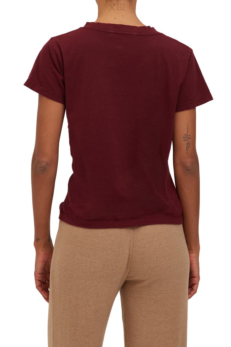The Must Have V-Neck T-Shirt, Alternate, color, DARK CHERRY