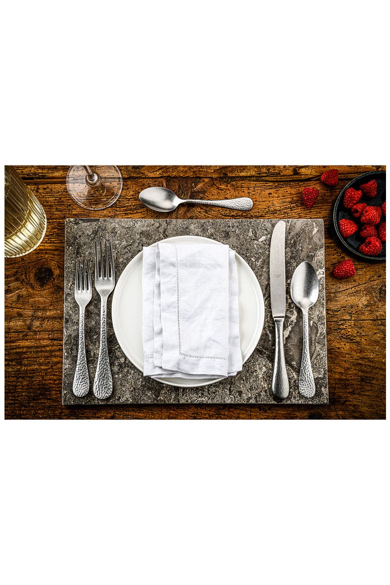 Epoque Distressed 5-Piece Place Setting, Alternate, color, DISTRESSED STAINLESS
