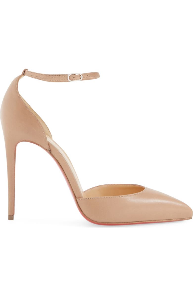 Christian Louboutin Uptown Ankle Strap Pointy Toe Pump, Alternate, color,
