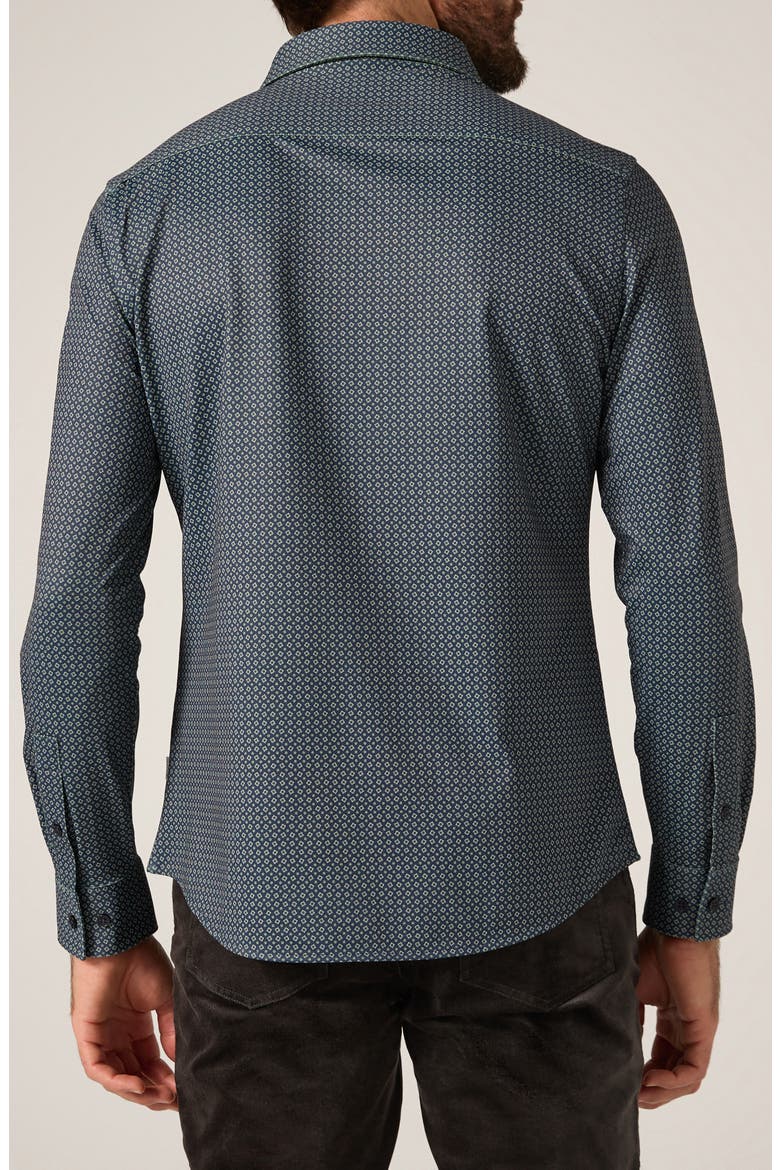Warren Wrinkle Resistant Performance Button-Up Shirt, Alternate, color, OLIVE