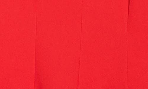 Milly Joy Short Sleeve Lace Godet Minidress In Red