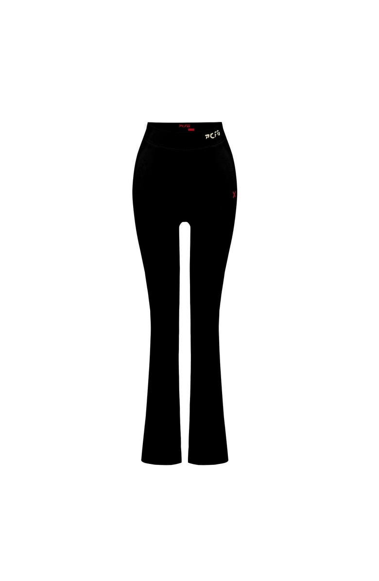 PCFG Cotton Flare Yoga Pant, Alternate, color, Black