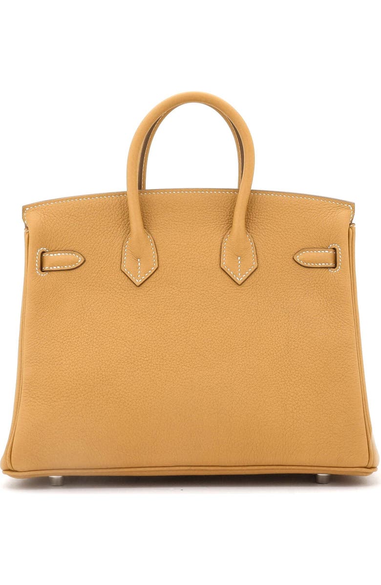 Pre-Owned Hermes Birkin Handbag Brown Clemence with Palladium Hardware 25, Alternate, color, Natural Sable