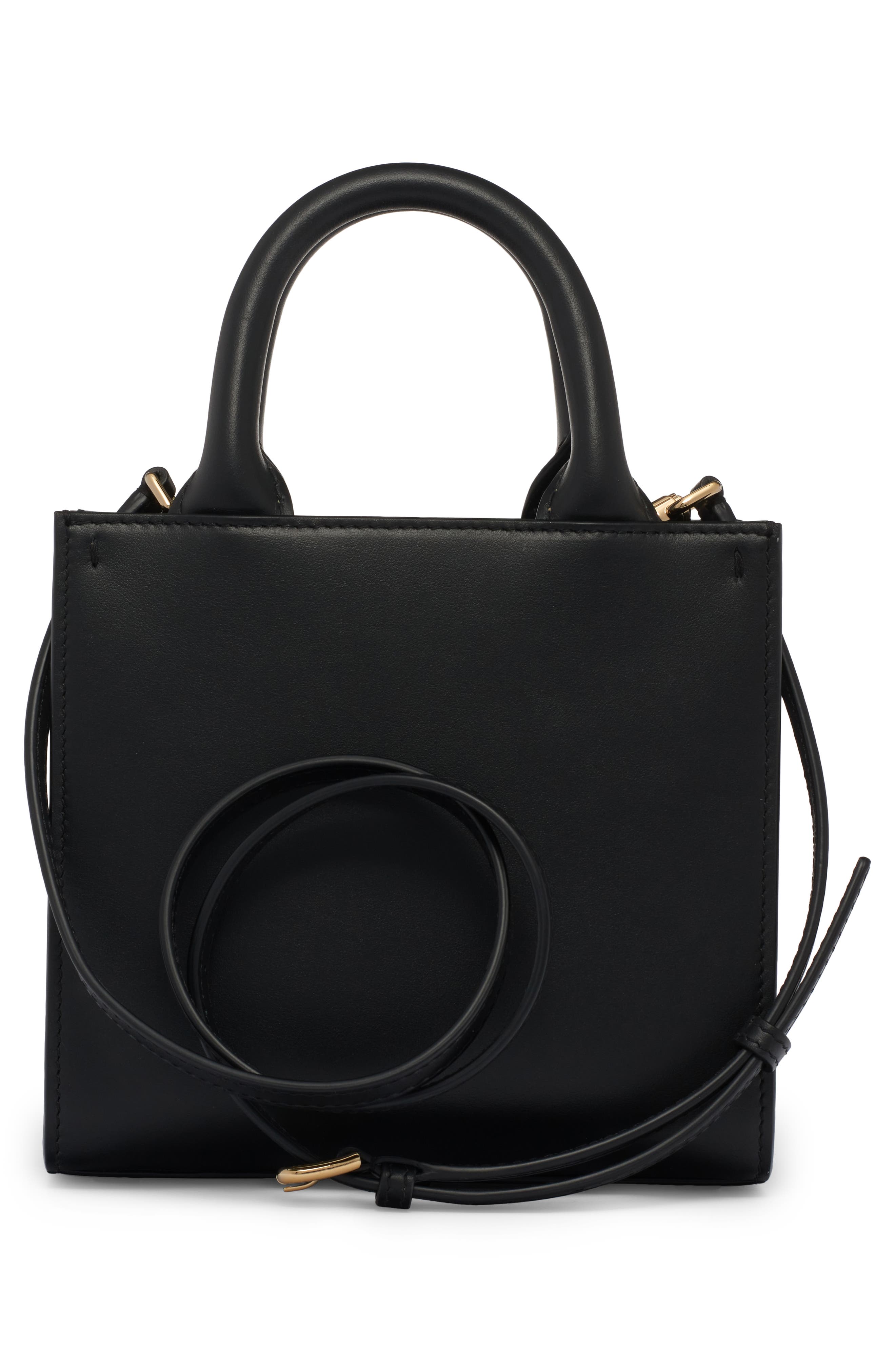 Dolce&Gabbana Mini DG Logo Daily Leather Tote, Alternate, color, 