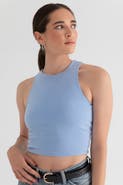 KADA The Cupro Sculpt Racerback Crop Tank