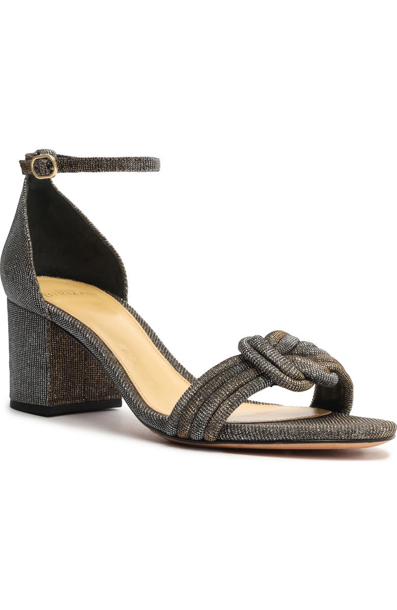 Alexandre Birman Vicky Metallic Block Heel Sandal, Main, color,