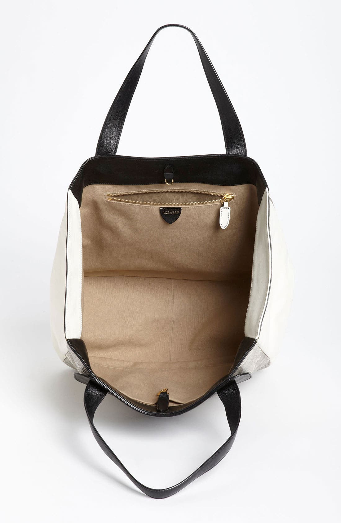 Marc Jacobs 'Khaki' Snakeskin & Leather Tote, Alternate, color, 