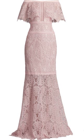 SALE♦TADASHI SHOJI♦ Corded Lace Sheath ドレス Tadashi Shoji Strapless Corded Lace Sheath Gown | Nordstrom