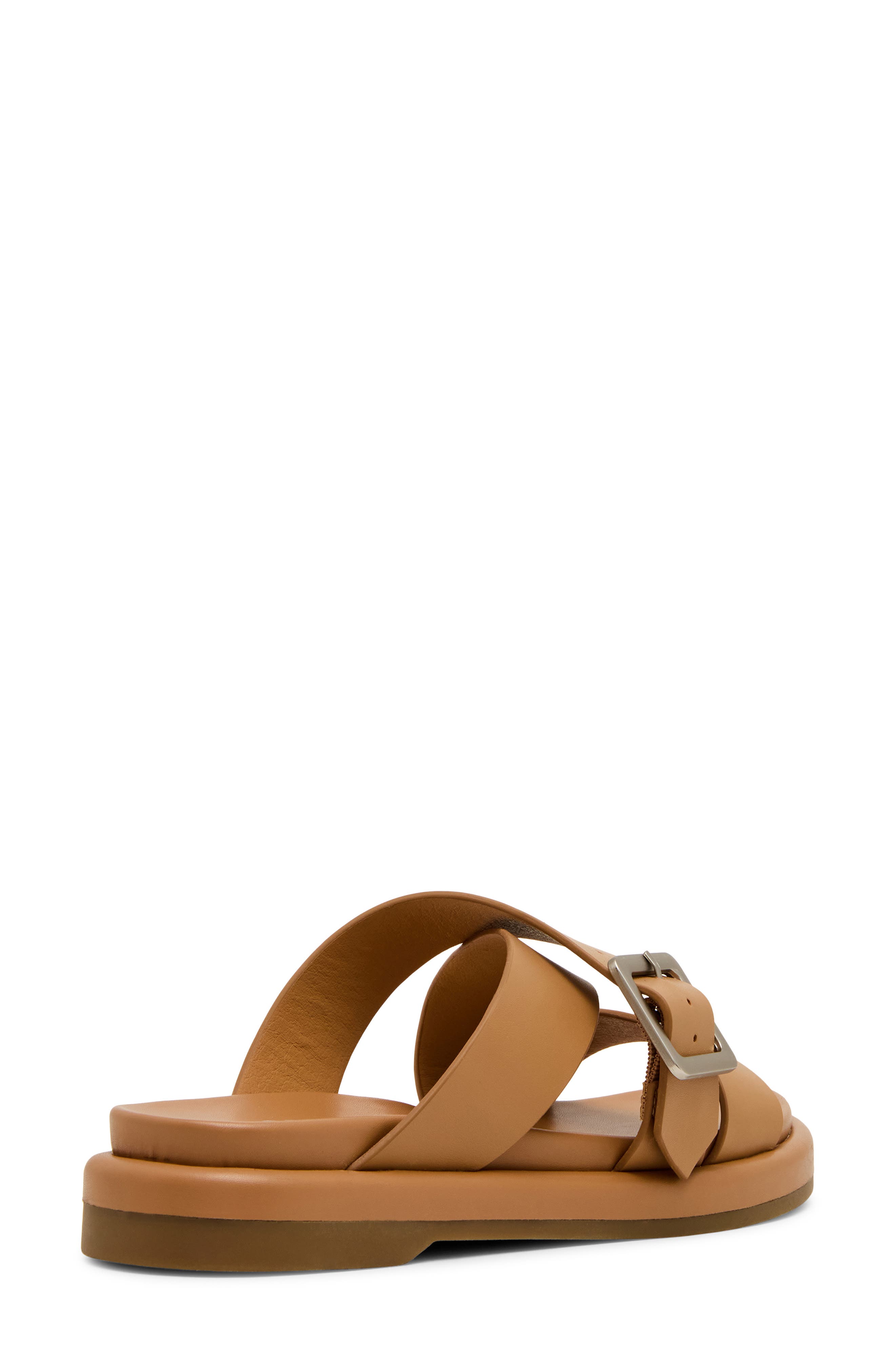 Logan Waterproof Slide Sandal, Alternate, color, ALMOND LEATHER